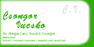 csongor vucsko business card